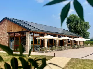 chair Doga Armachair AGAVE - table  Cube 70 TORTORA