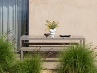 Set Rio Bench Alu verniciato tortora