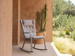 chair Folio Rocking TORTORA - cushion Folio Comfort lino