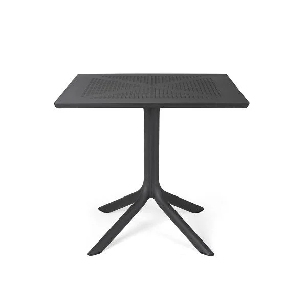 Clip 80, a square fiberglass resin table for outdoor use ‹ Nardi