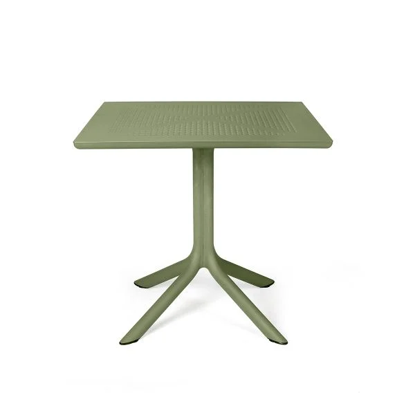 Clip 80, a square fiberglass resin table for outdoor use ‹ Nardi